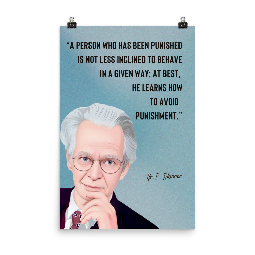 B.F. Skinner - Poster