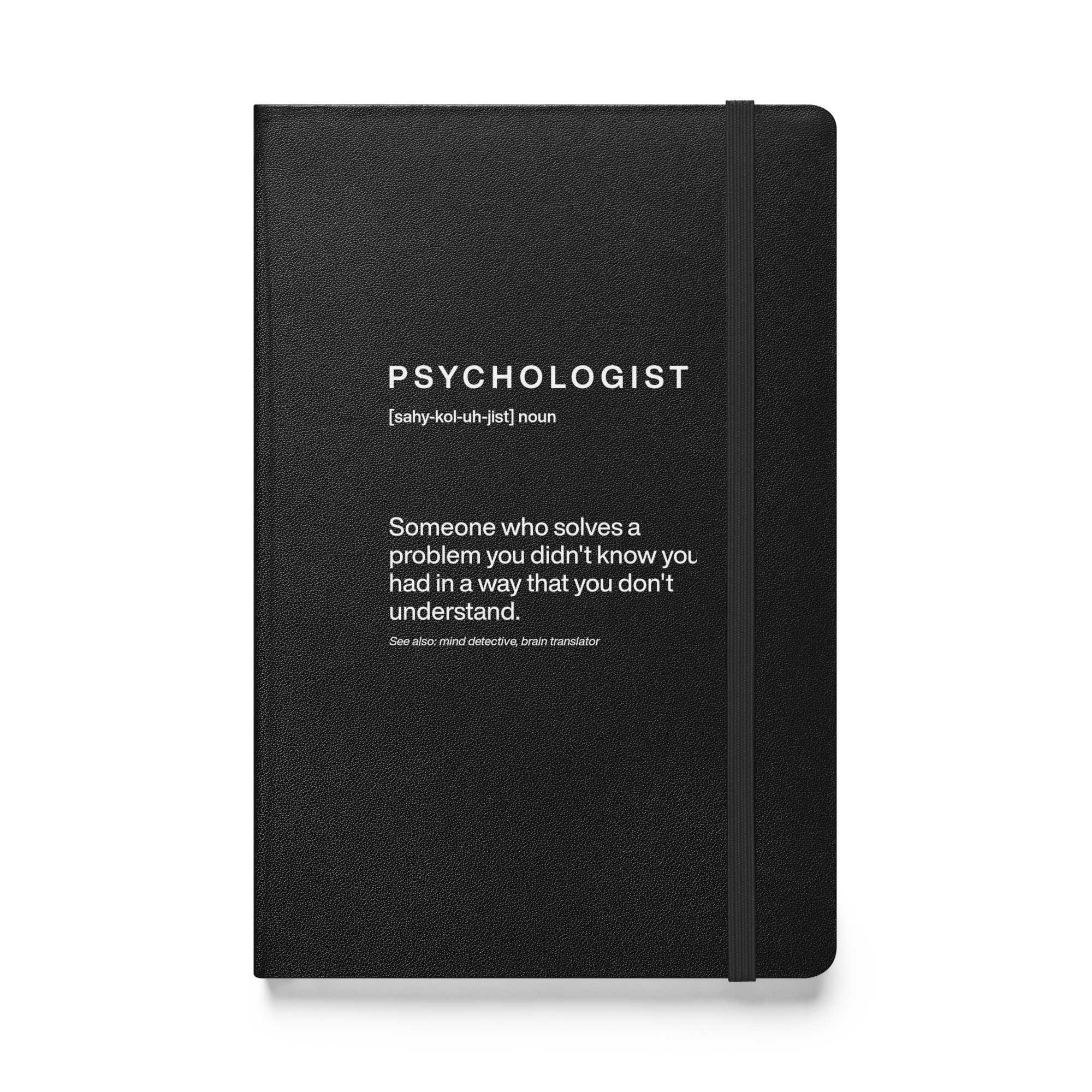 Psychologist Lexikoneintrag - Hardcover Notizbuch