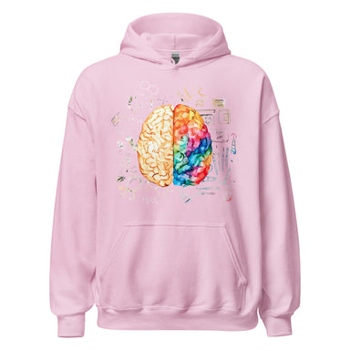 Psychology Hoodie - Brain Hemispheres (Unisex)